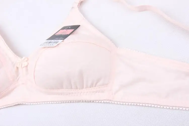 Бюстгальтер женский без косточек тонкий из 3/4 хлопка с регулируемыми бретелями и