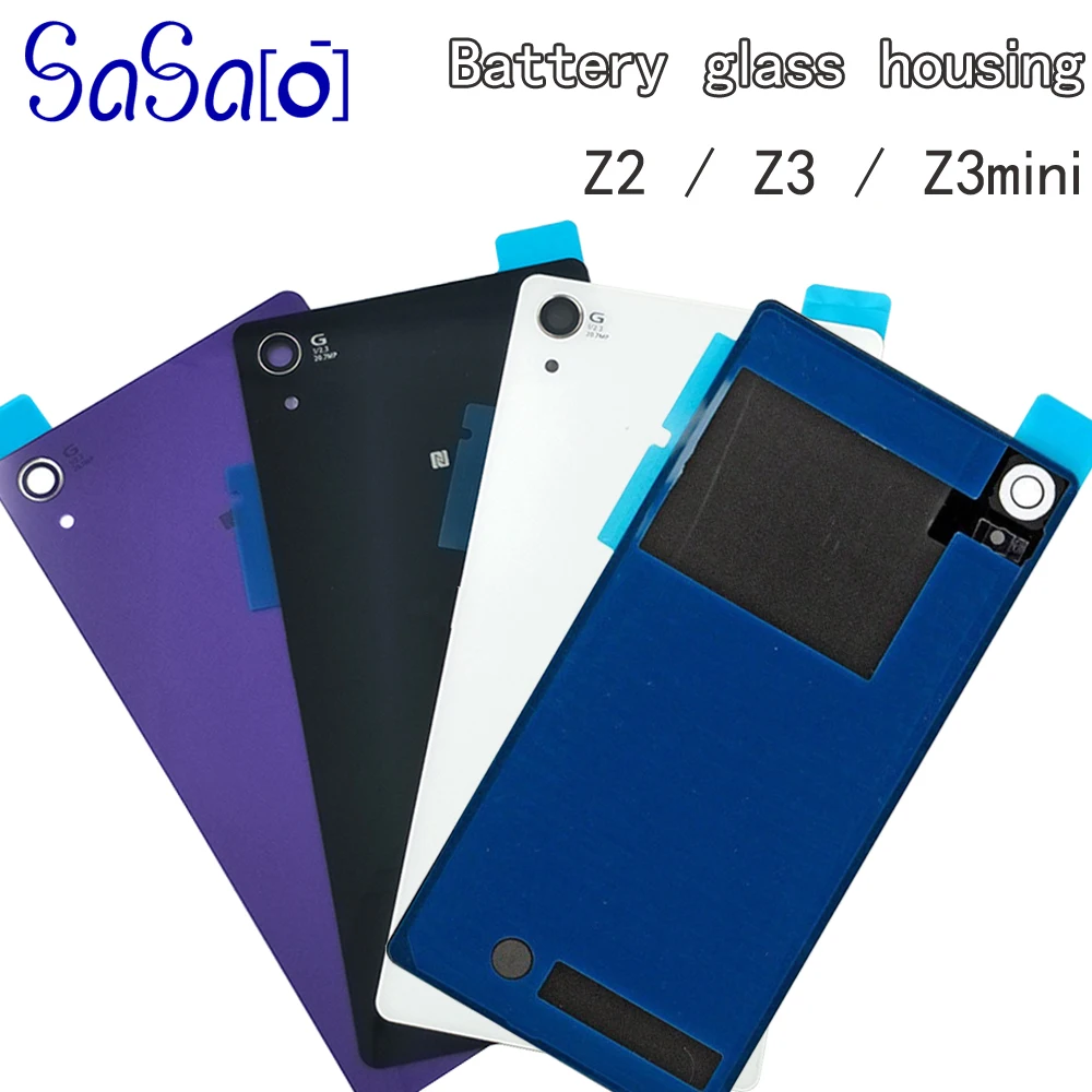 Стеклянная Крышка батарейного отсека Замена корпуса для Sony Xperia Z2 Z3 / Compact mini