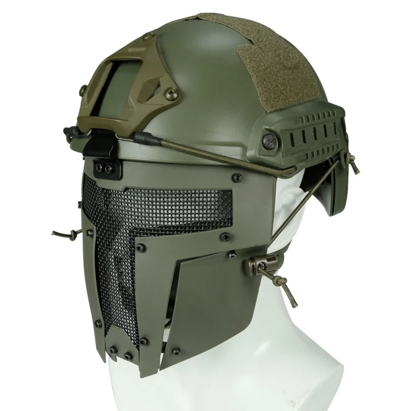 Полнолицевая тактическая велосипедная маска нового типа страйкбола SPT Mesh Sparta combat