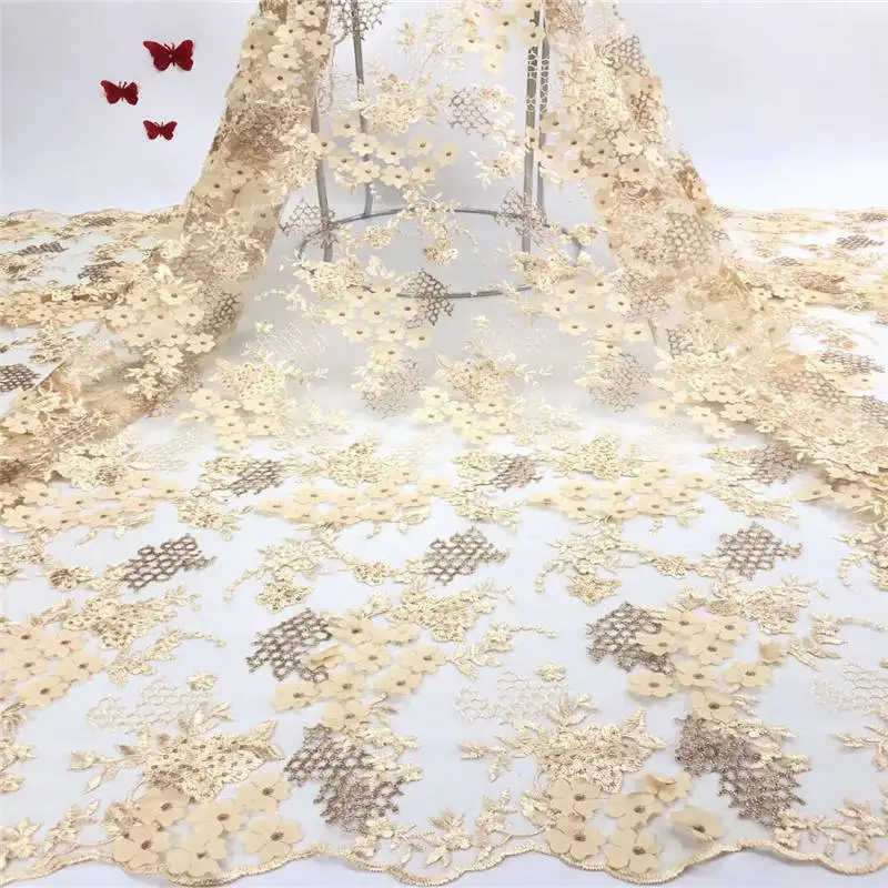 New Arrival African Appliqued Tulle Lace Fabric Wholesale Party Laces 2019 Popular sequins Beaded French Fabrics | Дом и сад