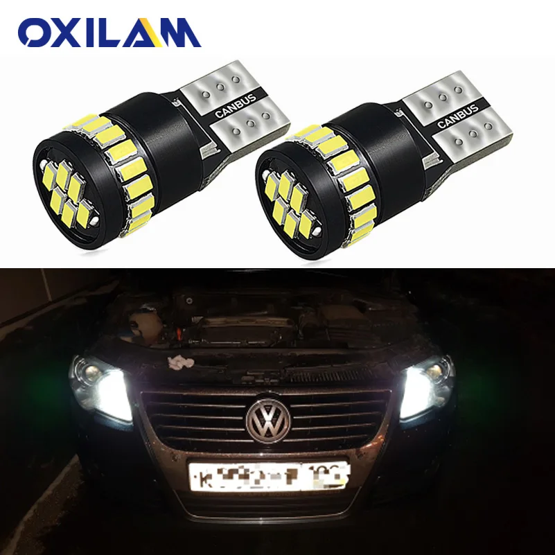 

2x LED T10 W5W Clearance Lights Car Parking light For VW POLO Golf 4 5 6 7 GTI Passat B6 B5 JETTA MK5 MK6 CC EOS Touareg Beetle