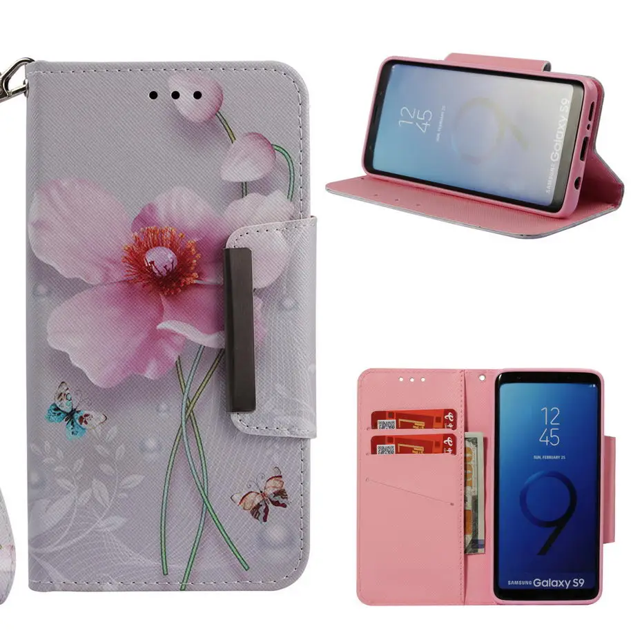 Кожаный чехол-книжка для Samsung galaxy J3 J5 J7 J4 J6 J8 2018 S7 S8 S9 Plus Edge A5 A3 A6 A8 2017 Note 9 чехол