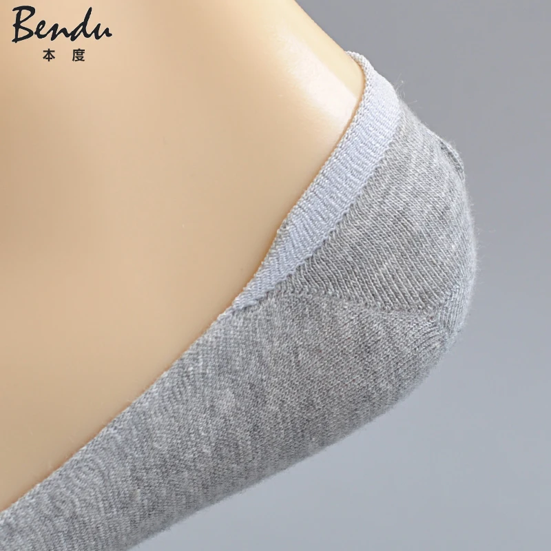 5 пар/партия новые мужские хлопковые носки без показа тапочки антибактериальный