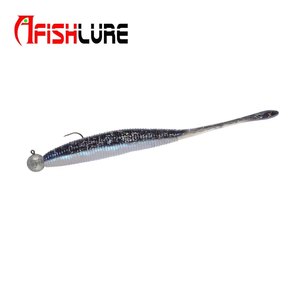 Afishlure качели личинка червь 100 мм 3 7 г Мягкая рыболовная приманка силиконовая