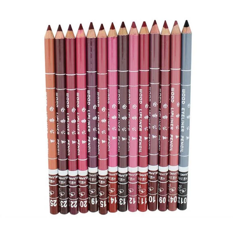 Модные брендовые разноцветные водостойкие подводки для губ 6 шт./лот|pencil