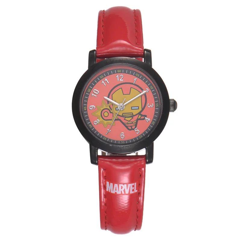 Бренд Disney наручные часы для мальчиков Кварцевые водонепроницаемые Marvel с