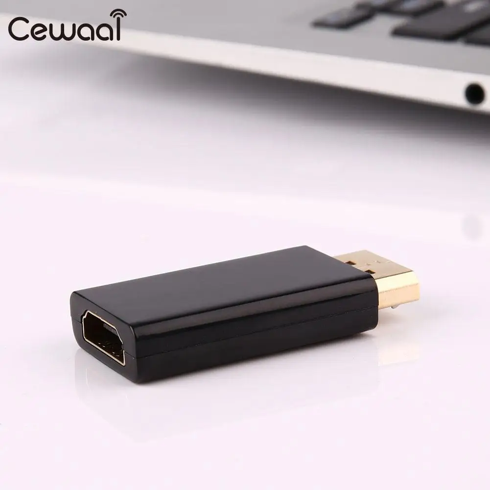 Plastic Shell Black Display Port DP Male To HDMI Female Adapter For HDTV FE | Электроника