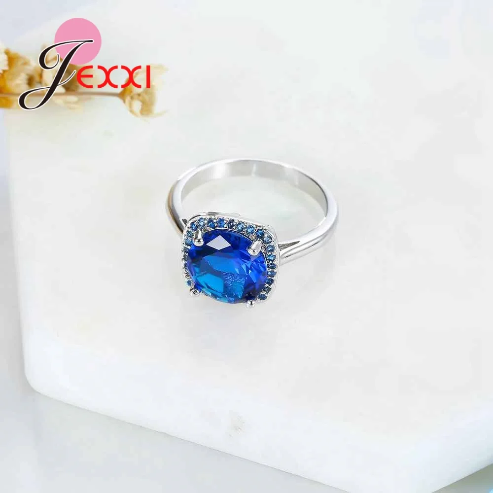 Женское кольцо из серебра 925 пробы с фианитом|ring sterling|jewelry giftcubic zircon |