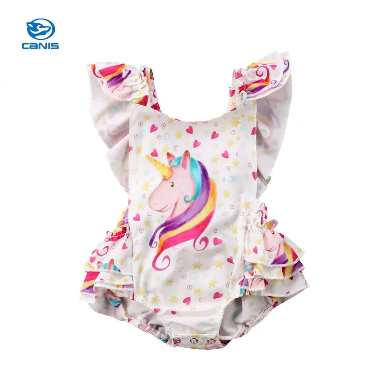 CANIS Infant Todder/комбинезон для новорожденных девочек с рисунком из мультфильма Bebe