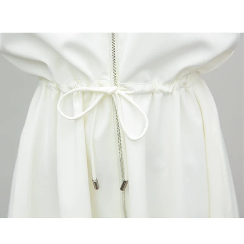 Модное женское платье с длинным рукавом весна лето 2019 женские платья на молнии