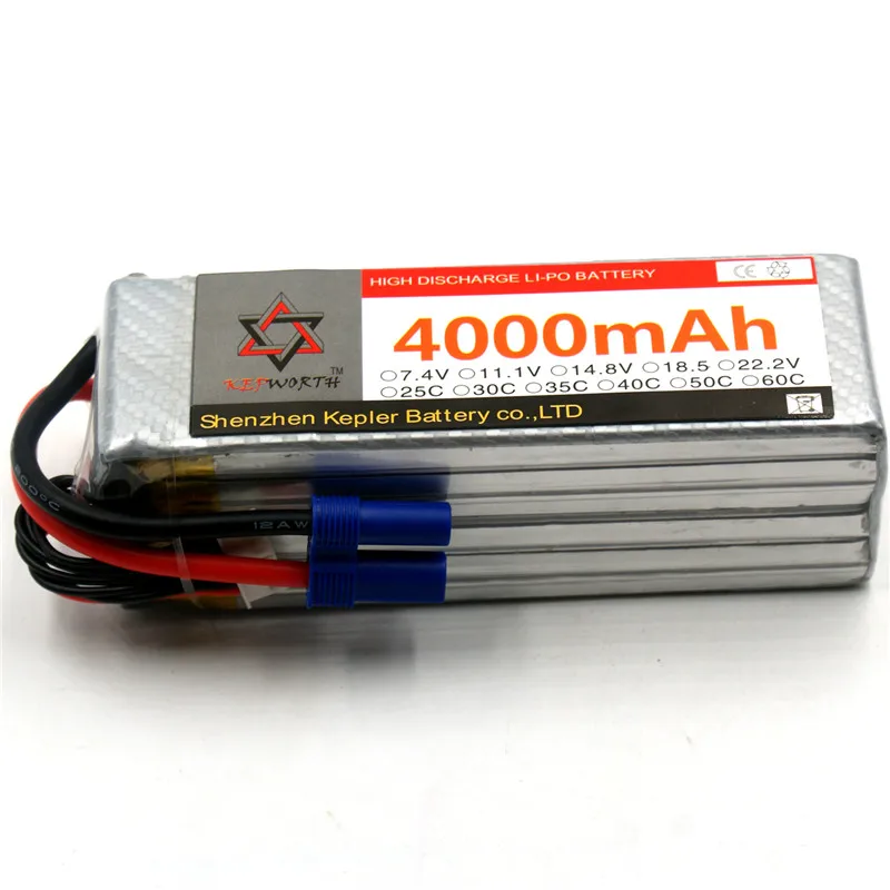 Литий-полимерный аккумулятор RC 6S 22 2 V 4000mAh 35C для радиоуправляемого автомобиля