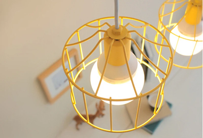 Подвесной светильник в деревенском стиле подвесной с железной рамой | Лампы и