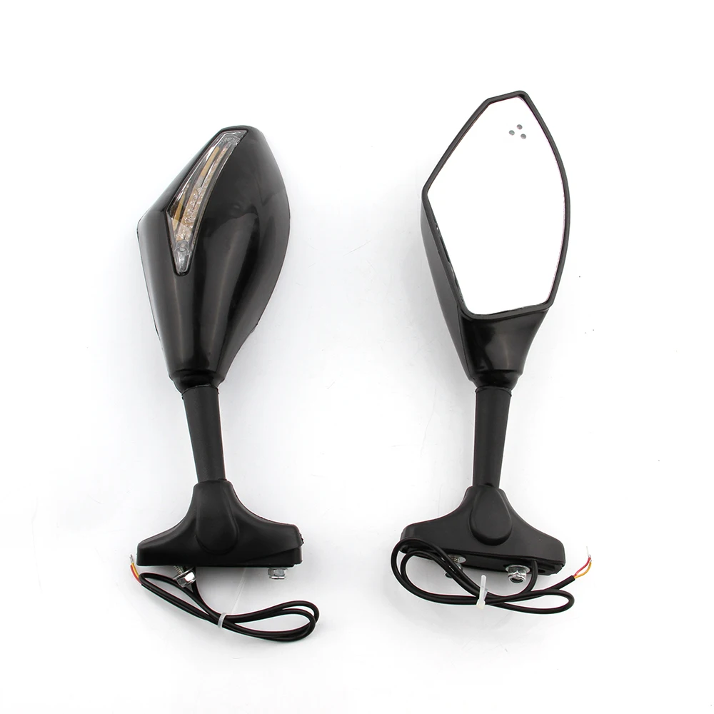 Мотоцикл LED поворотники заднего вида боковое зеркало для Honda Kawasaki Suzuki Yamaha Ducati monster