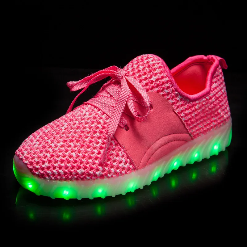 Летние модели взрыва красочные светящиеся люминесцентные USB лампы обувь