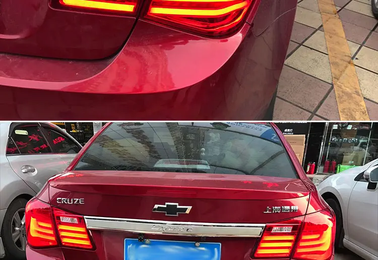 Автомобильный Стайлинг для Cruze задние фары 2009- Cruze светодиодный задний фонарь GLK задний фонарь DRL+ сигнал поворота+ тормоз+ обратный автомобильный аксессуар