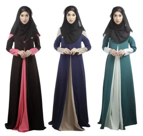 Лоскутный кафтан абайя мусульманская джилбаба Арабская одежда мусульманское