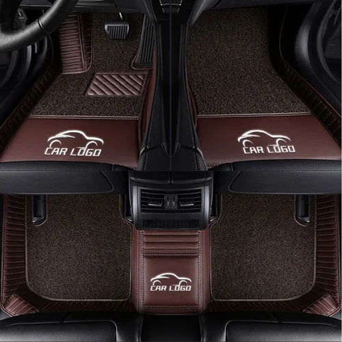 Coffee Автомобильные коврики для Lexus IS 200t 250 300H 350 LX570 GX460 GS300 RX200T RX350 NX200T ES 250 CT200H Противоскользящий ковер из искусственной кожи - Название цвета: Coffee
