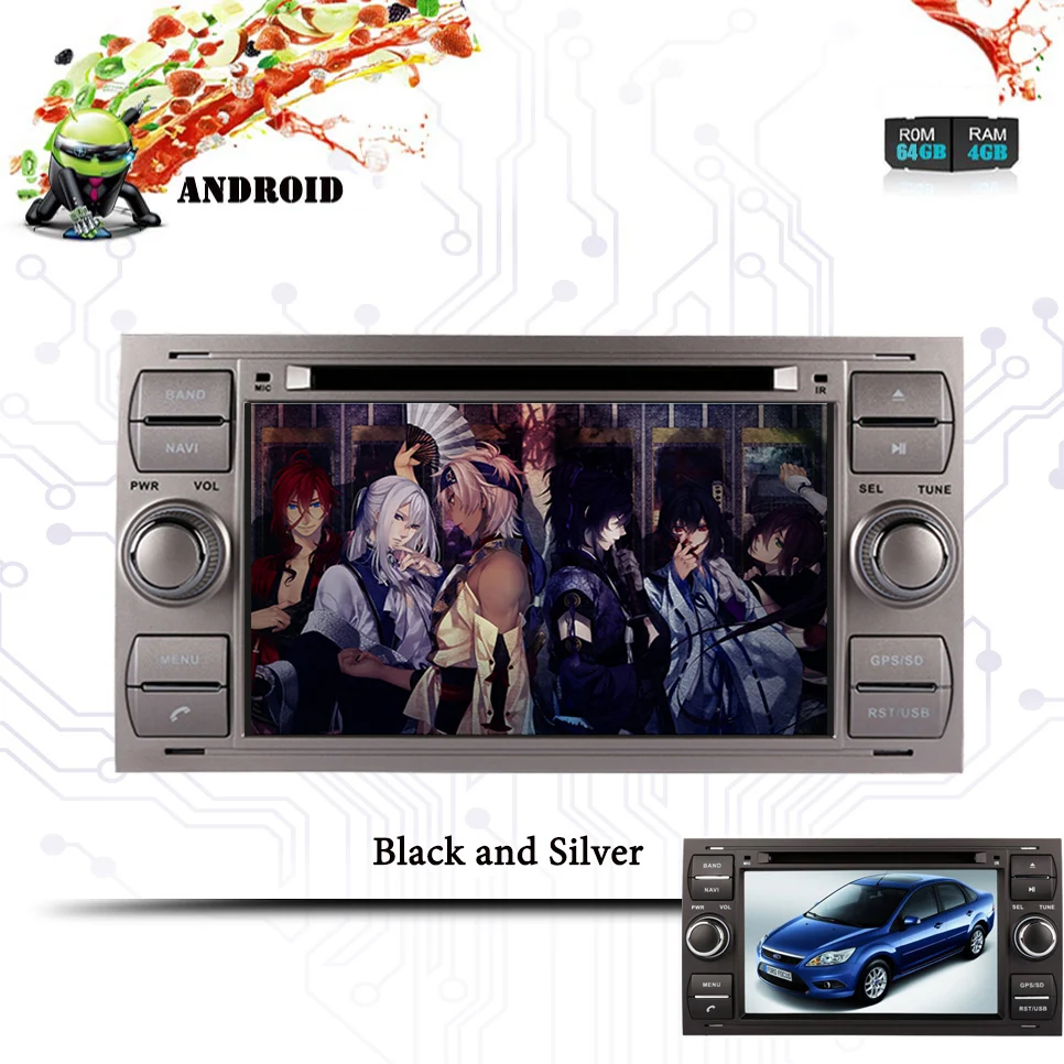 Android 10.0Car DVD плеер GPS ГЛОНАСС навигация Мультимедиа для Ford Mondeo S max Focus авто RDS Радио