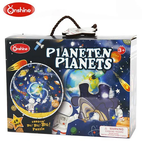 Solar System Onshine обучения Игрушечные лошадки деревянные головоломки мира Географические карты дерево планета Лобзики детские игрушки для детей детские подарки на день рождения - Цвет: Solar System