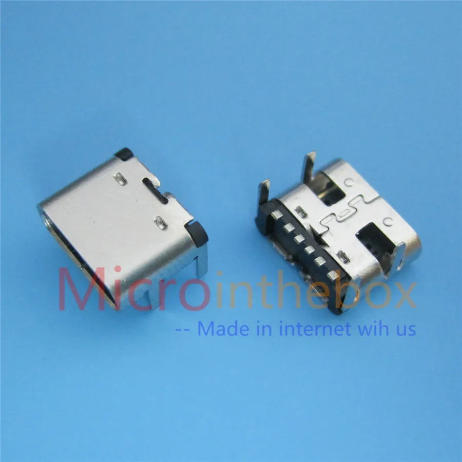 

USB Connectors Type-C Type C 3.1 6Pin Speed USB 2.0 for PCB design DIY high current charging Female Connecotr