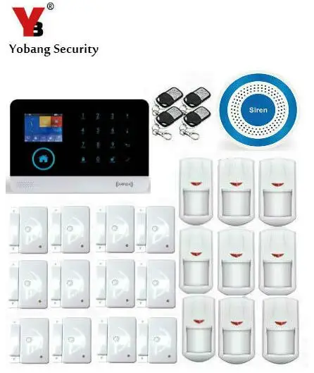 Yobang безопасность Wi Fi GSM GPRS Сигнализация мейнфрейм наборы металлический пульт