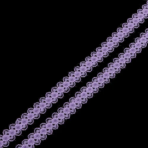 Purple Высокое качество 5 ярдов кружевная лента, драгоценные камни шаблон Ширина 15 мм, DIY ювелирные изделия, одежда, Свадебная вечеринка украшения Горячая Распродажа - Цвет: Purple