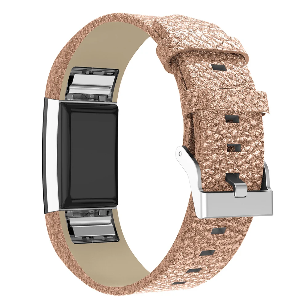 Замена для Fitbit Charge 2 кожаный ремешок сменный Смарт фитнес с нержавеющей пряжкой