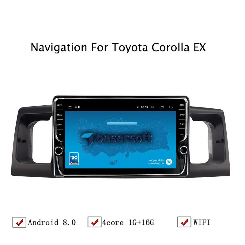 9 &quotAndroid 8 1 автомобильный gps навигатор для Toyota Corolla EX 2004 2005 2006 2007 2008 2009 2013