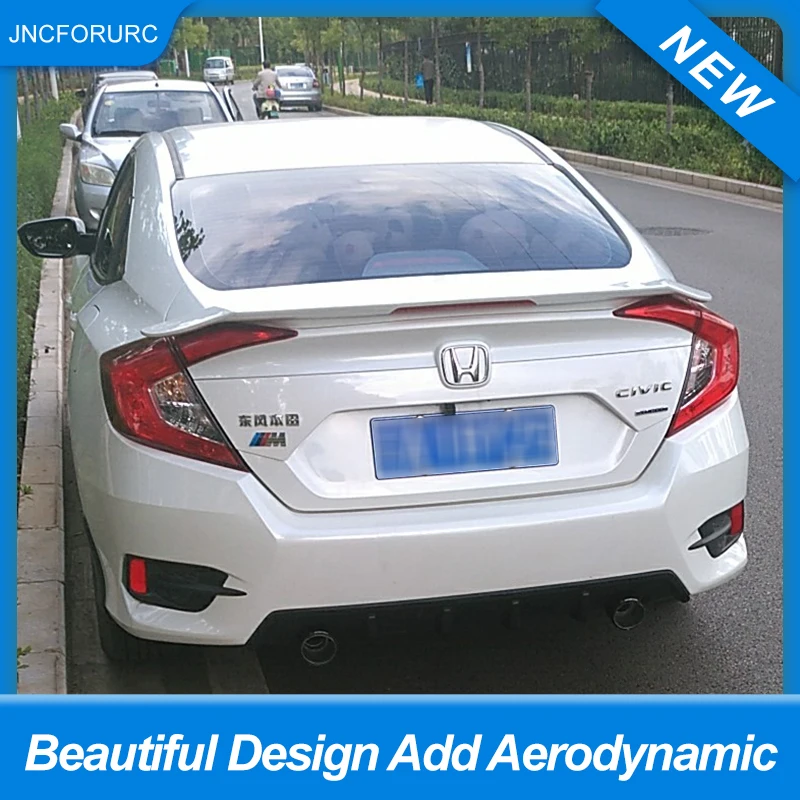 Автомобильный спойлер для Honda Civic 2016 17 18 19 из АБС пластика|Спойлеры и крылья| |