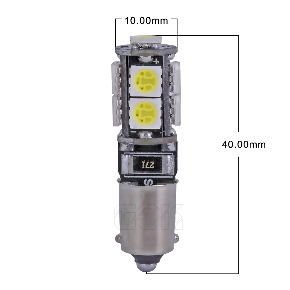 Светодиодная лампа canbus 9smd для салона автомобиля белая 2 шт./лот 5050 светодиодов без