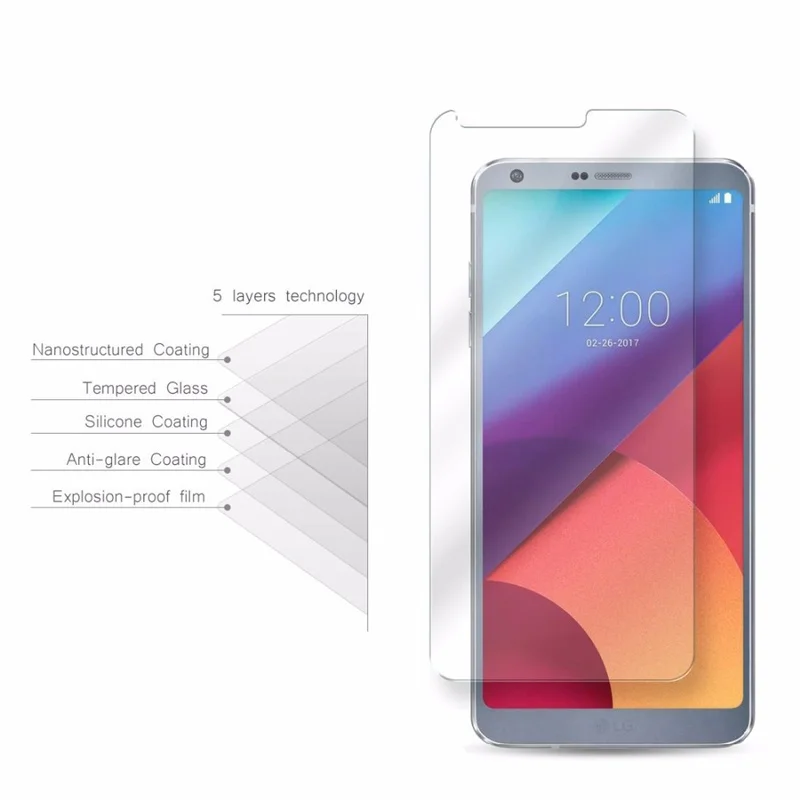 Улучшенное закаленное стекло 9H для LG G5 G6 V10 V20 2.5D взрывозащищенное Защитное K4 K8 K10