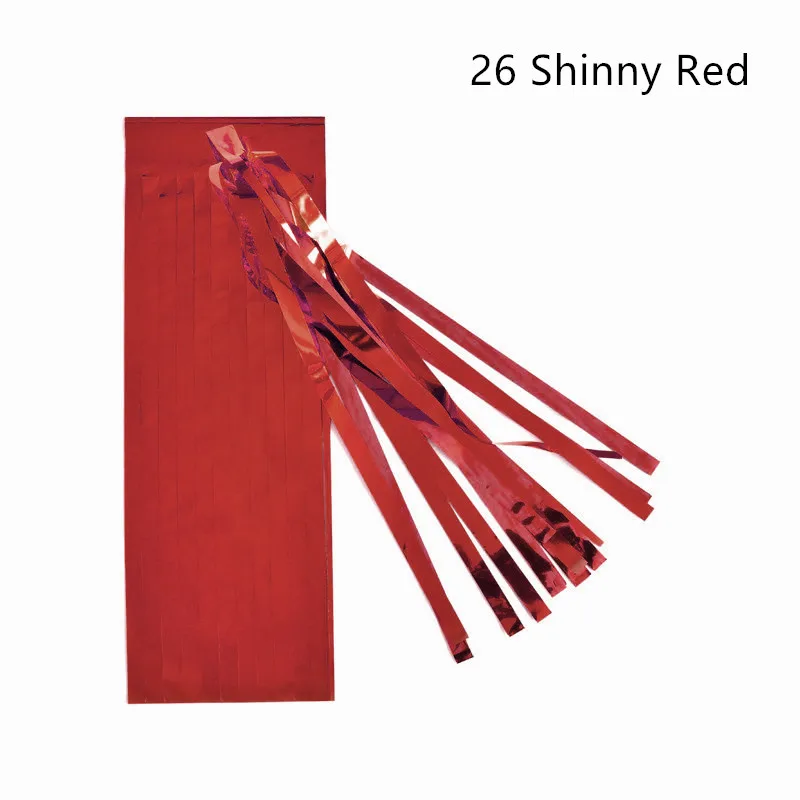 26 Shinny Red 14 дюймов(35 см) папиросная бумага кисточка гирлянда своими руками Свадебные украшения с днем рождения украшения события пакет украшения 1 упаковка = 5 шт - Цвет: 26 Shinny Red