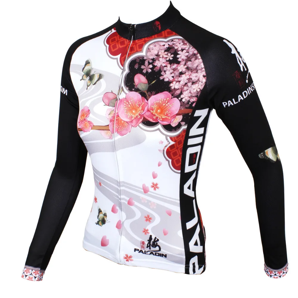 Cycling Clothing Real Mavic 2017 Bike Jerseys Plum Flower Women Polyester Long Sleeve Breathable Bicycle New Multicolor | Спорт и