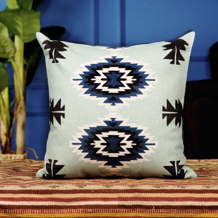 Новый Винтажный чехол для подушки в стиле ретро Aztect хлопковый и льняной домашний