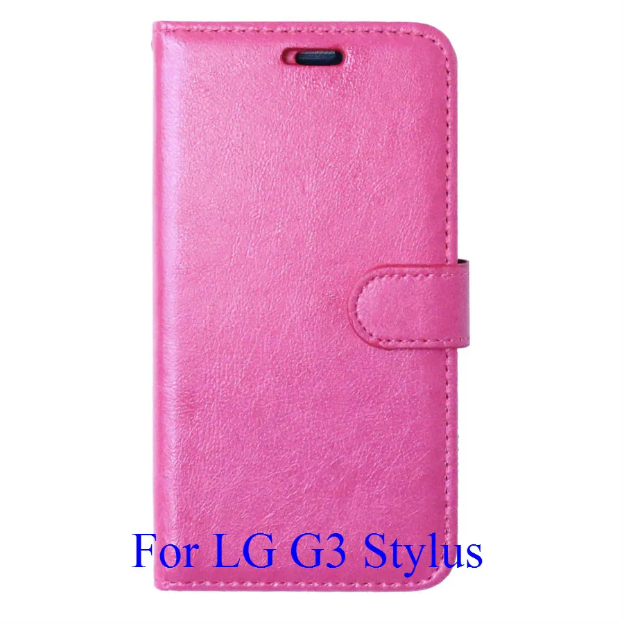 Роскошный кошелек для LG G2 G3 G4 Stylus L70 Optimus L90 Nexus 5 чехол для телефона флип-чехол из искусственной кожи с подставкой Держатель для карт - Цвет: Rose G3 Stylus
