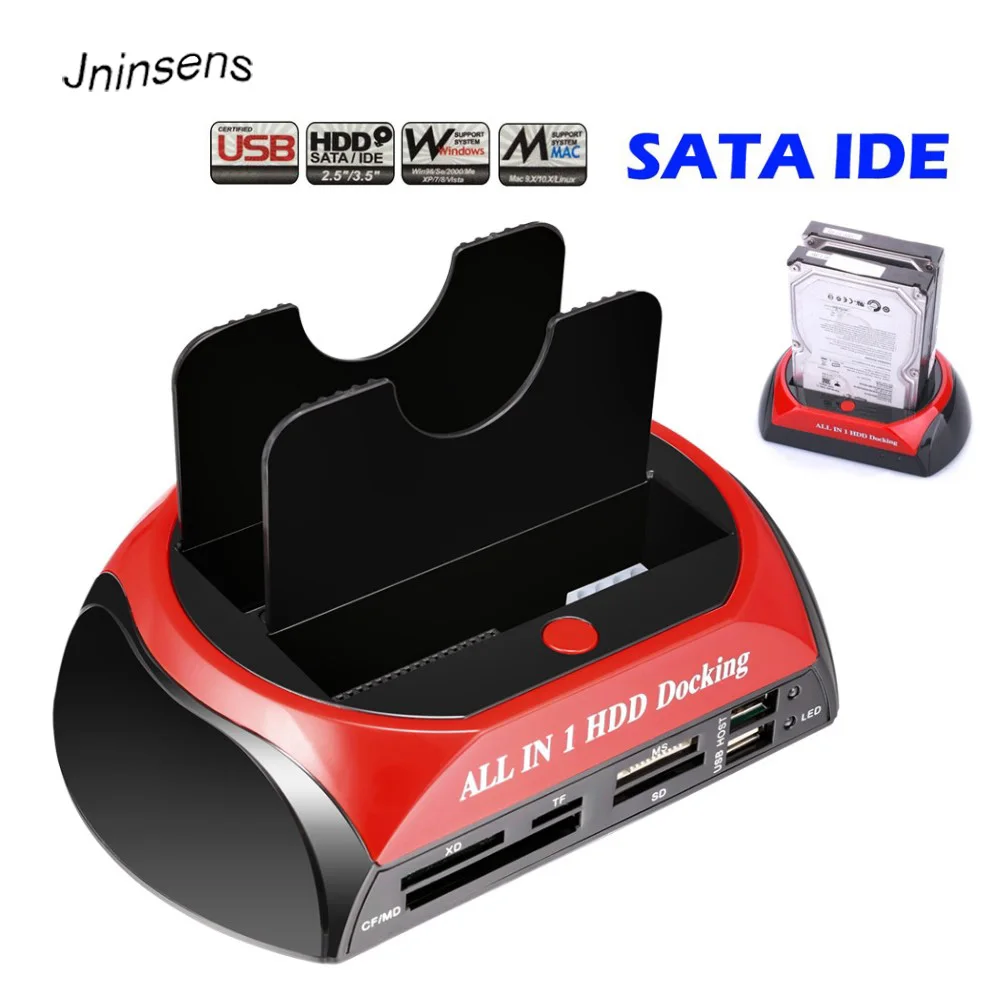 Оптовая продажа все в 1 док-станция для жесткого диска двойной 2 5 &quot/3 5&quot IDE SATA