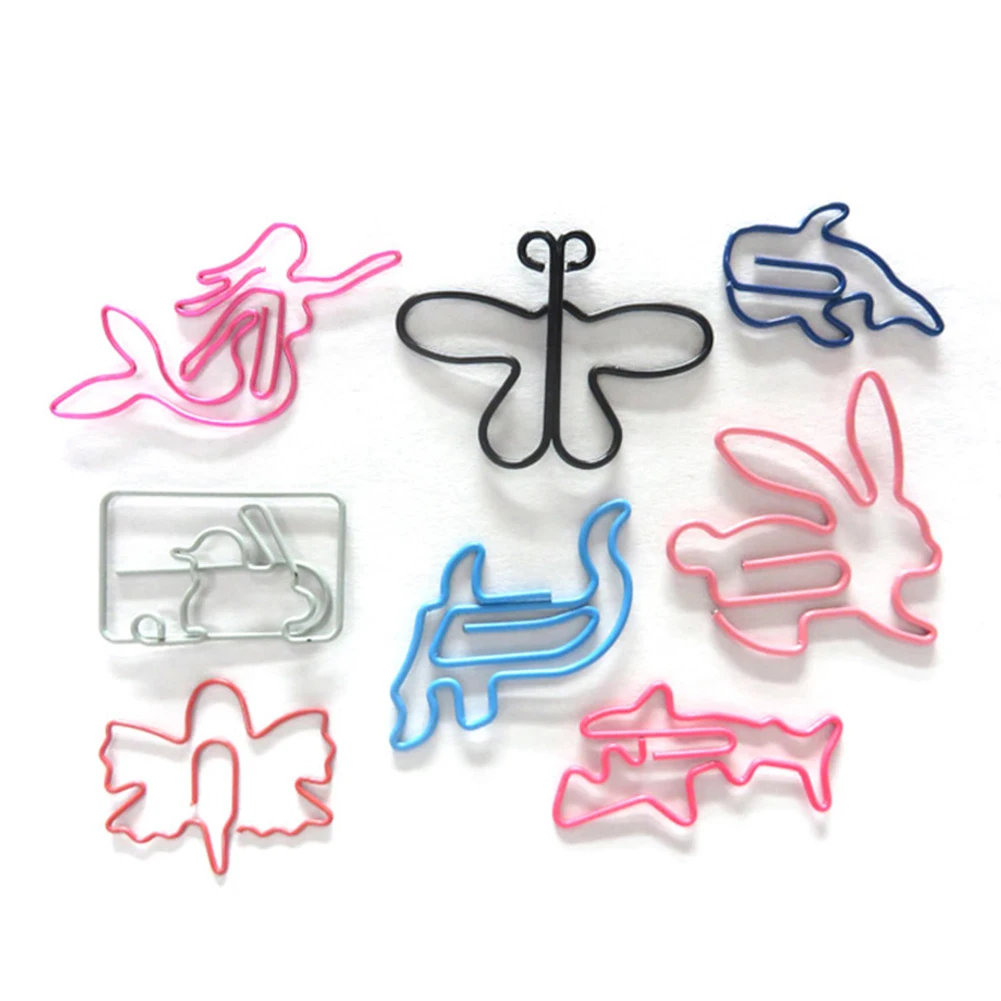 60 шт. Детские офисные принадлежности зажимы животных форма студент милый подарок