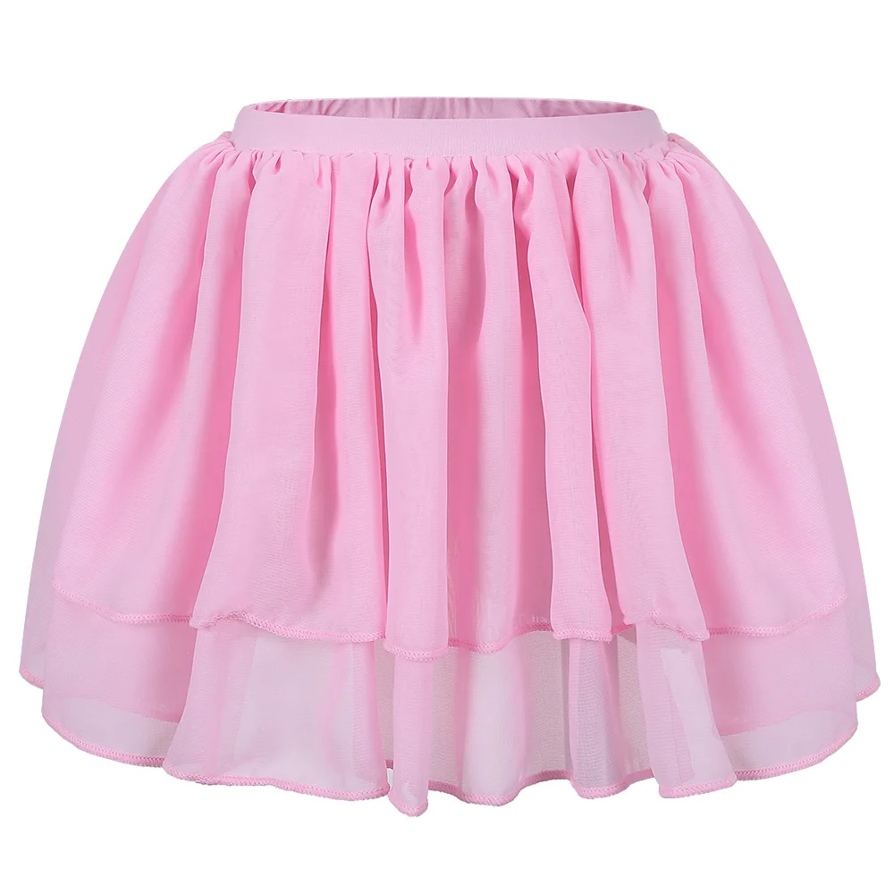 B141 Pink BAOHULU гимнастическое трико для девочек; детская Одежда для танцев; детское боди; танцевальный трико для девочек; балетный костюм с юбкой-пачкой - Цвет: B141 Pink