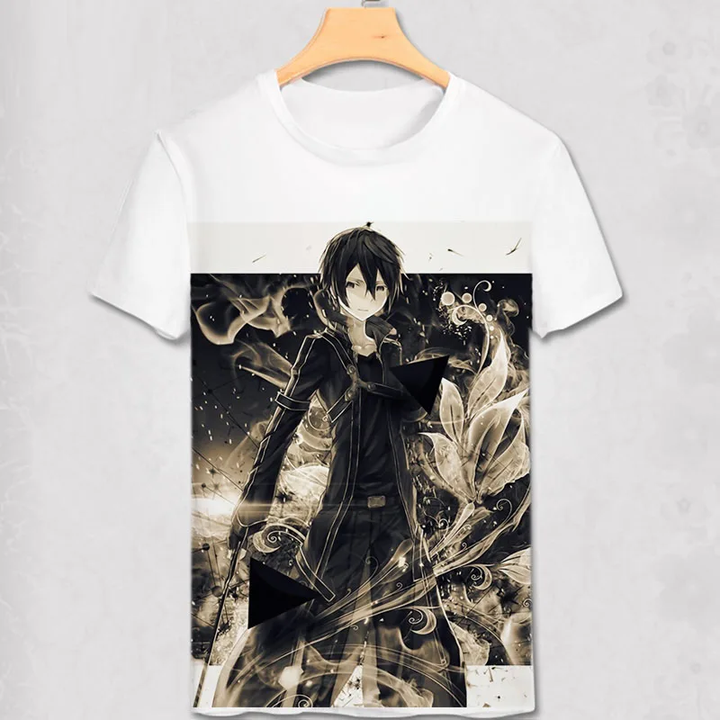 Футболка с изображением меча Юки Асуна САО меч искусство онлайн Кирито казуто