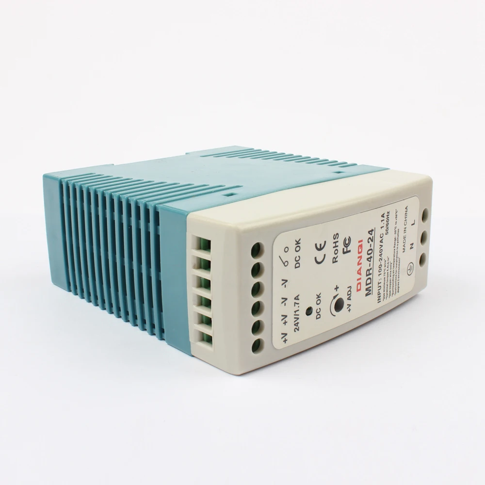 High quality din rail power supply switch MDR-40-24 40W 24V output DIANQI Switching | Обустройство дома