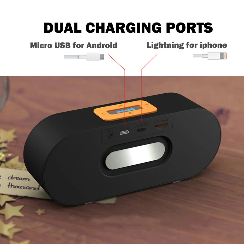 Ralyin bluetooth динамик TF карта AUX-IN портативный беспроводной динамик открытый динамик 3d глубокий бас вечерние мини динамик