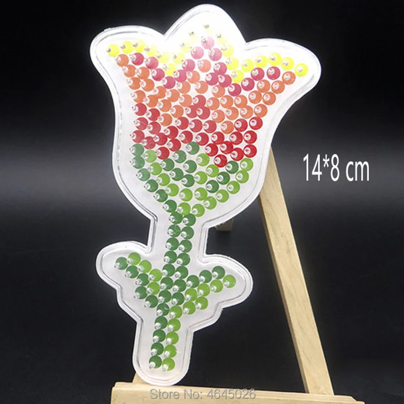 10 шт. DIY Peg доски Perle Хама 5 мм Perler Гладильные бусины Peg доски животный узор подарок для девочек детские развивающие игрушки для детей