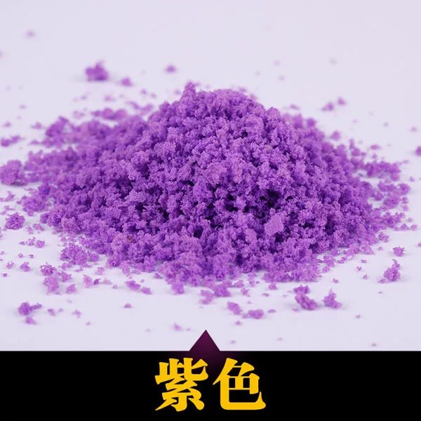 Purple 30g DIY песок Настольный Материал модели здания Губка дерево порошок Моделирование Модель Дерево на сцене материал гранулированный порошок дерева - Цвет: Purple 30g