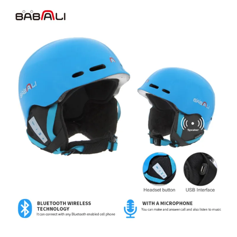 BABALI 2019 новый шлем Bluetooth музыкальный многофункциональный для катания на лыжах
