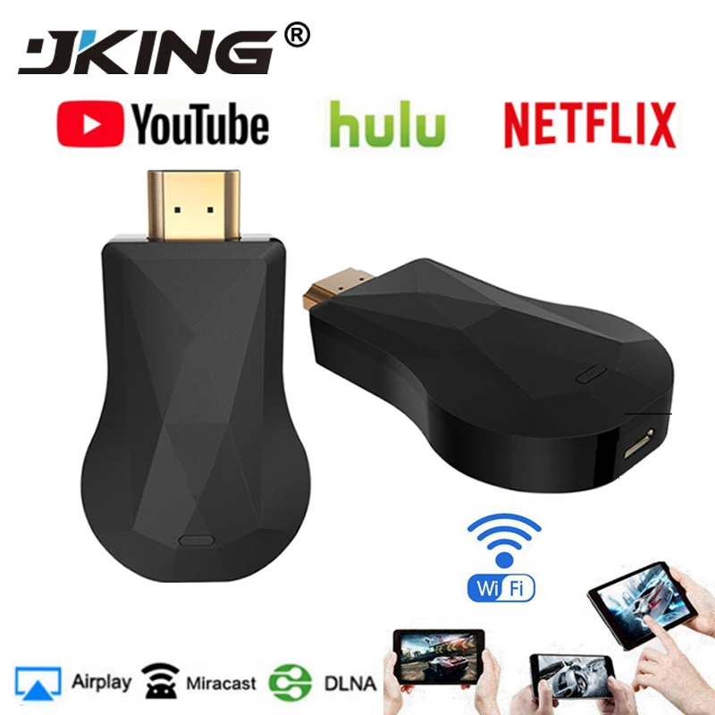 HDMI WiFi Дисплей Dongle YouTube Netflix AirPlay Miracast ТВ флешка для Google Chromecast 2 3 Chrome Crome Cast Cromecast