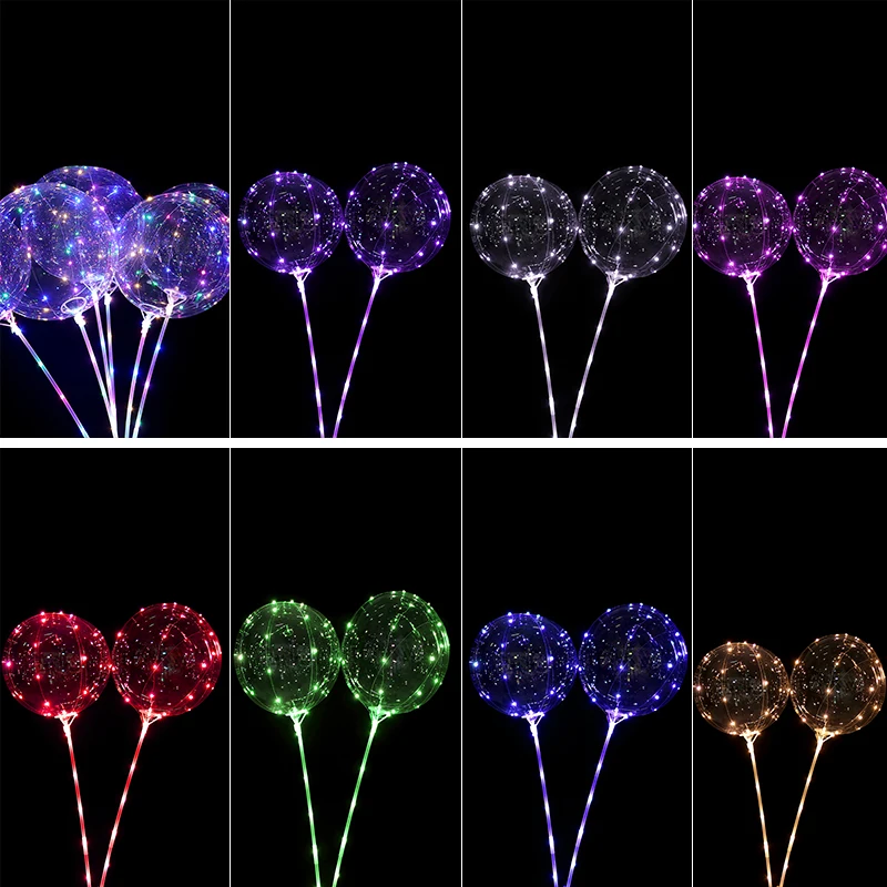 10 шт. светящиеся шары воздушные гелиевые Led воздушный шар globos пенопласт перо