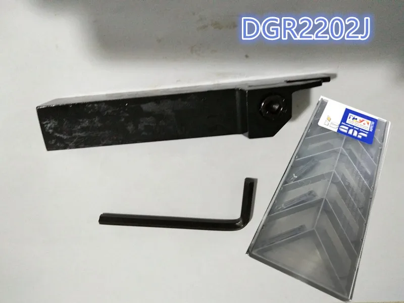 Набор из 11 держателей резаков 16 мм 1 шт. и 10 вставок из твердого сплава DGR2002J IC354 для станков с ЧПУ 2 мм.