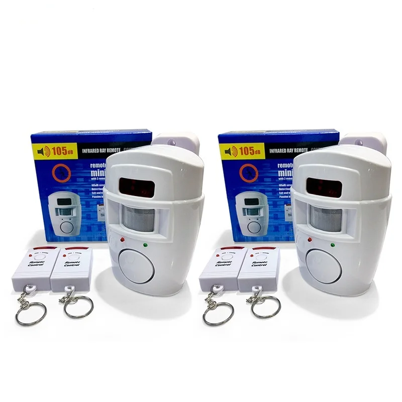 105X 2PCS Smarsecu 2 Пульт дистанционного управления беспроводной домашней безопасности PIR оповещение инфракрасный датчик сигнализация детектор движения сирена - Цвет: 105X 2PCS