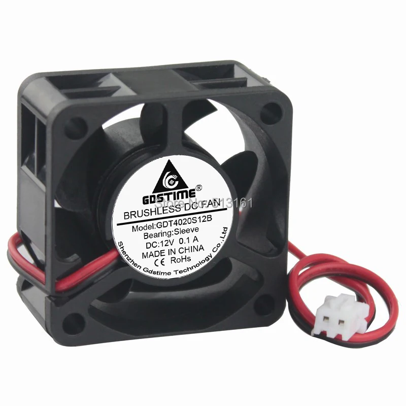 5 шт Gdstime 4020 12V 2Pin 40x40x20mm 40mm DC охлаждающий вентилятор