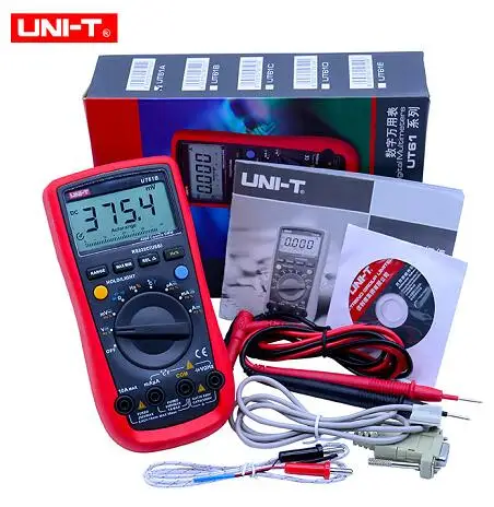UNI-T Цифровой мультиметр UT61A/B/C/D/E; AC DC Вольт Ток Ом метр; Емкость Частота диода непрерывность зуммер тест удержания данных - Цвет: UT61B